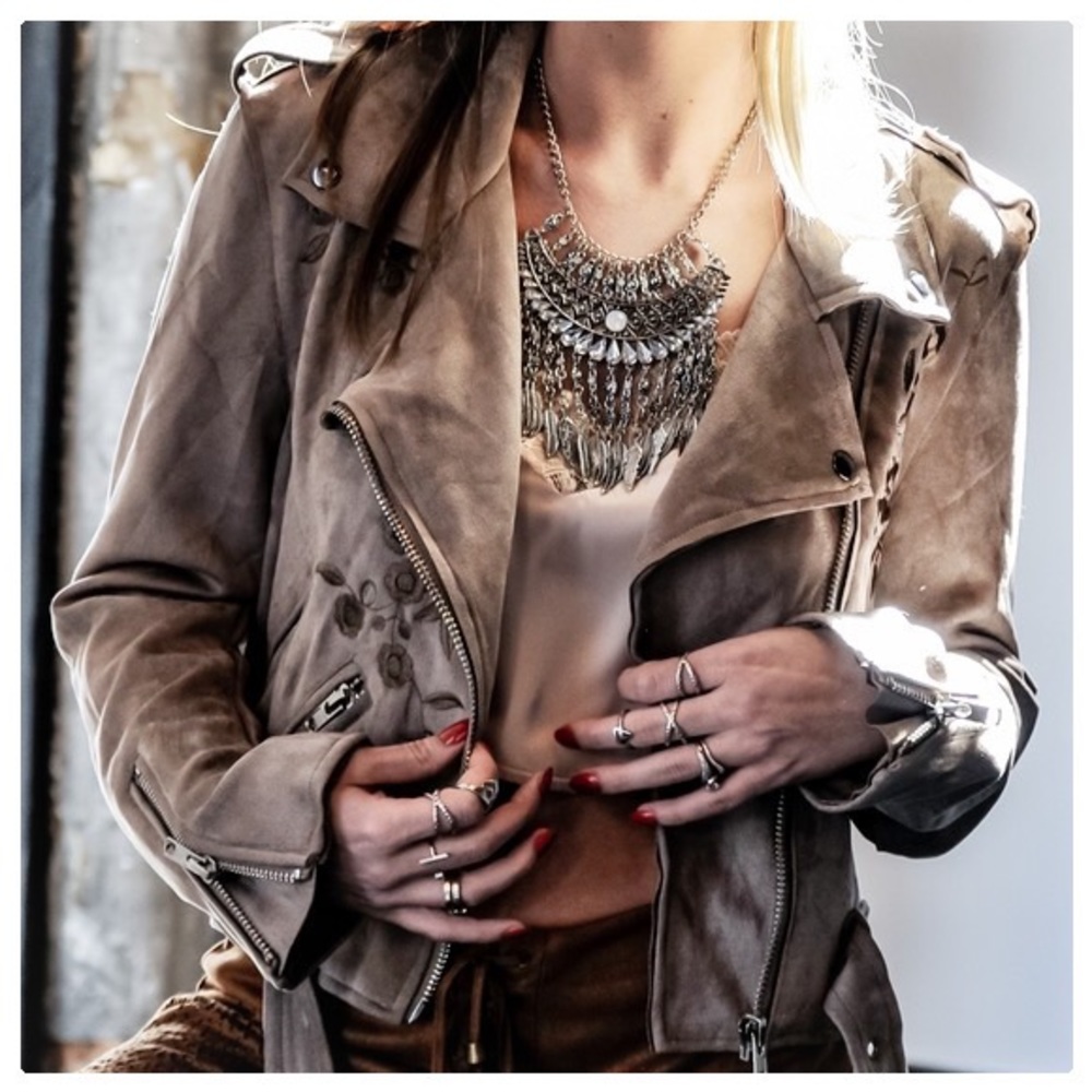 POL Easy Rider Moto Suede Jacket - Picture 8 of 11